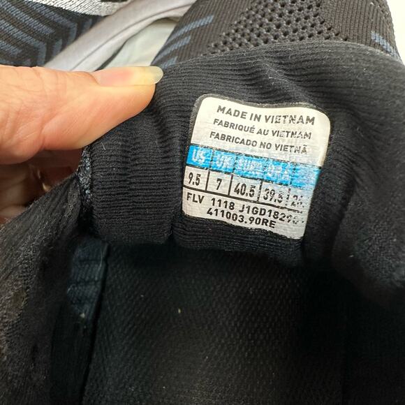 Mizuno Womens Waveknit R2 Gym Athletic Sneakers Shoes Black Dark Blue Size 9.5 - Picture 8 of 8